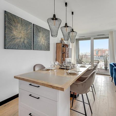 Chlebova - Riverside View Terrace, Free Parking, Gym & Kidsplay By Downtown Apartments Gdansk Exterior foto