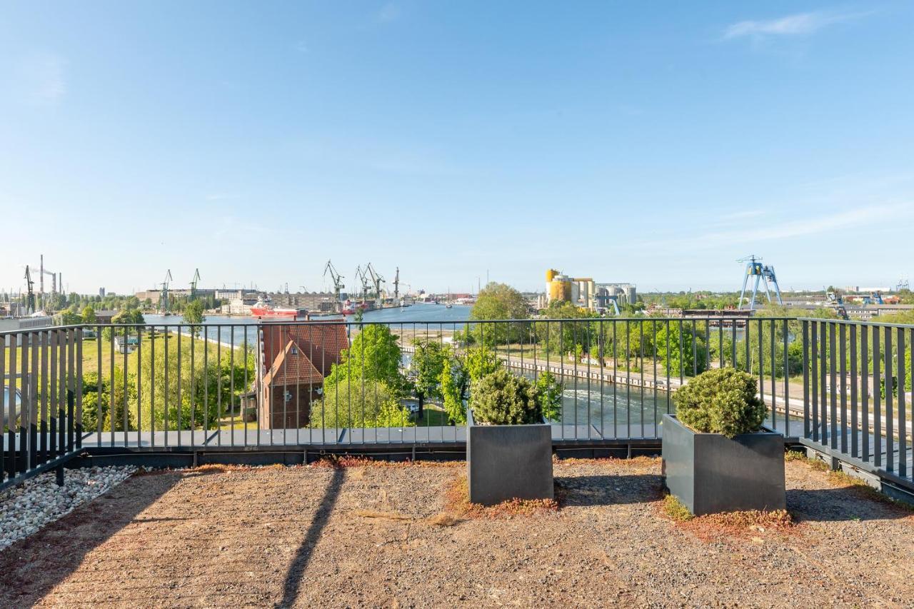 Chlebova - Riverside View Terrace, Free Parking, Gym & Kidsplay By Downtown Apartments Gdansk Exterior foto