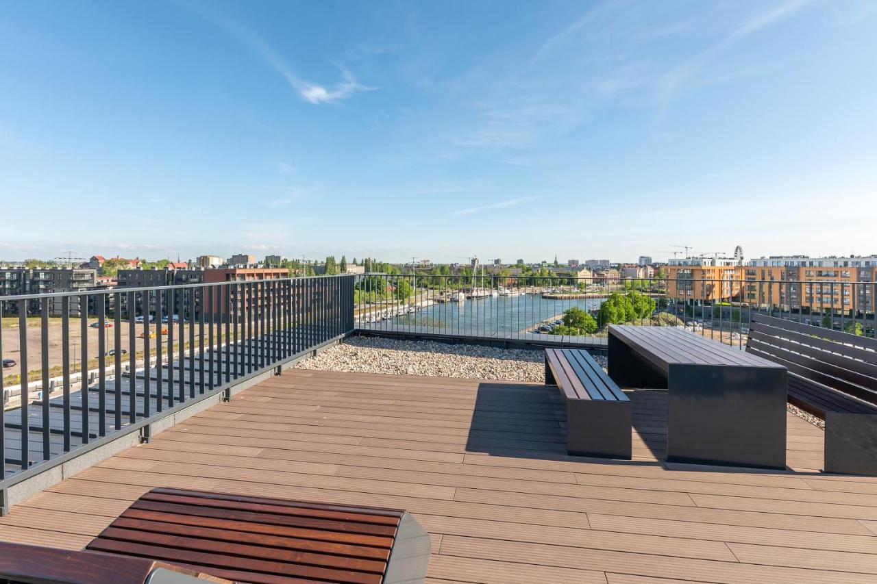 Chlebova - Riverside View Terrace, Free Parking, Gym & Kidsplay By Downtown Apartments Gdansk Exterior foto