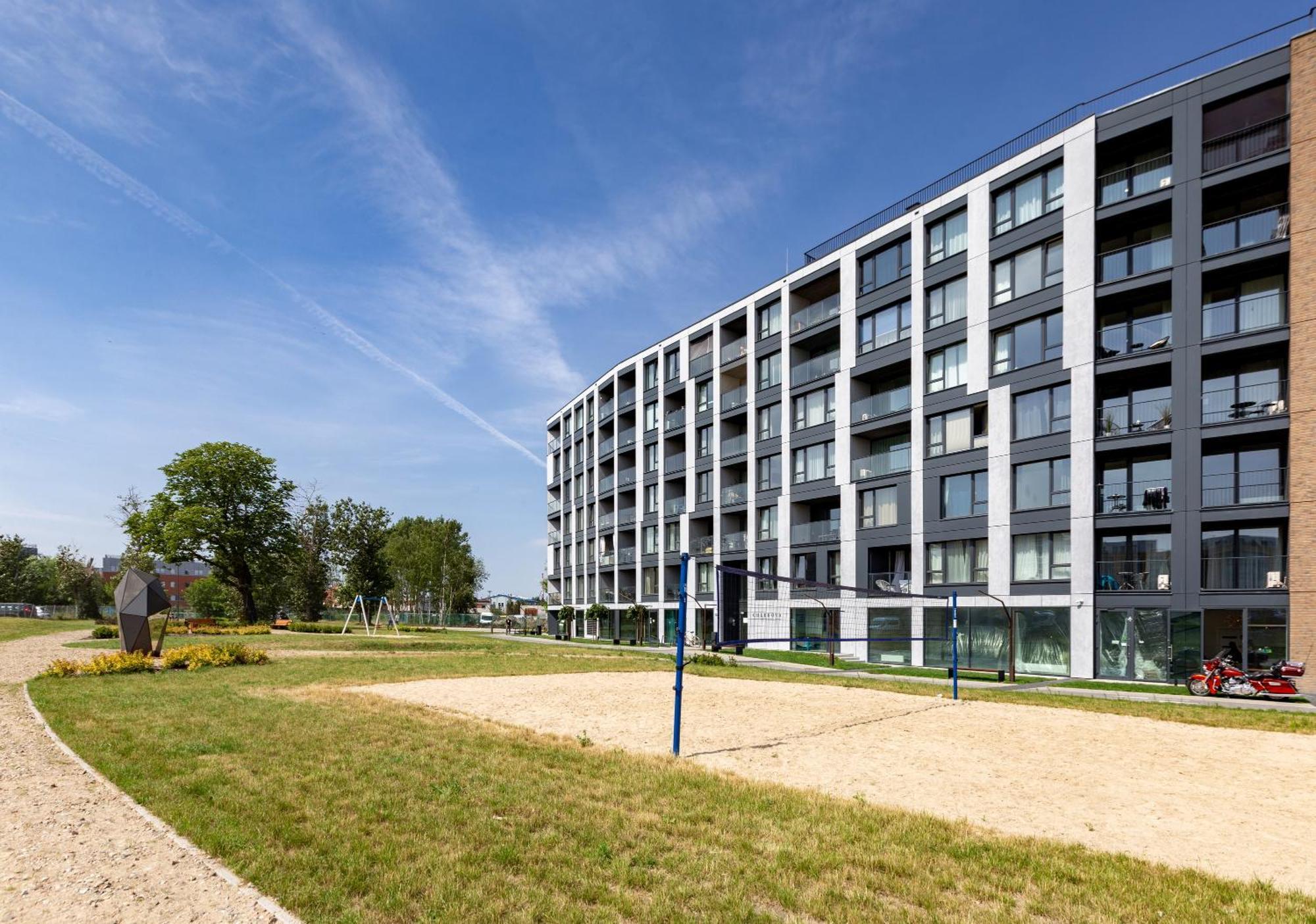 Chlebova - Riverside View Terrace, Free Parking, Gym & Kidsplay By Downtown Apartments Gdansk Exterior foto