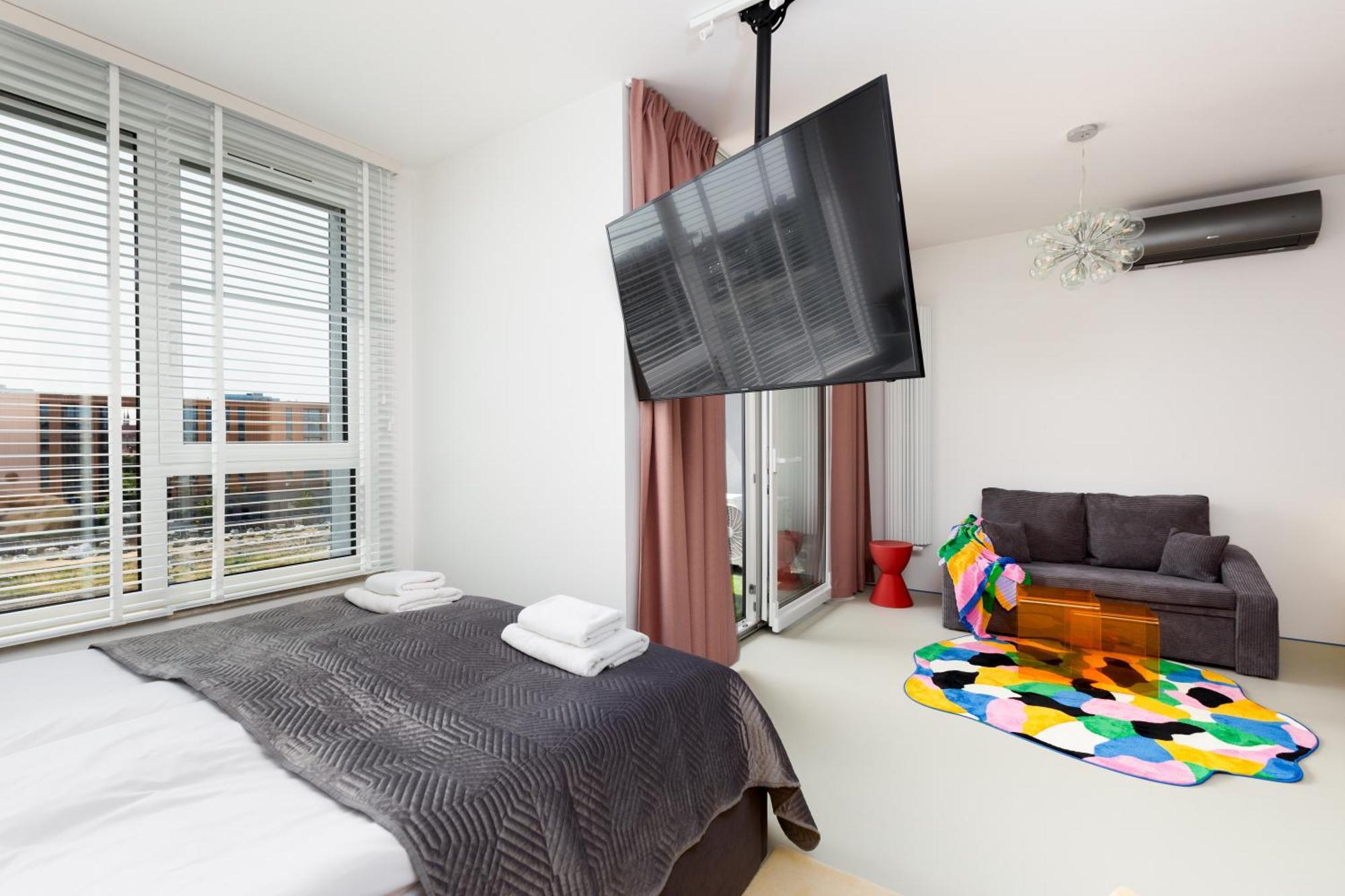 Chlebova - Riverside View Terrace, Free Parking, Gym & Kidsplay By Downtown Apartments Gdansk Habitación foto