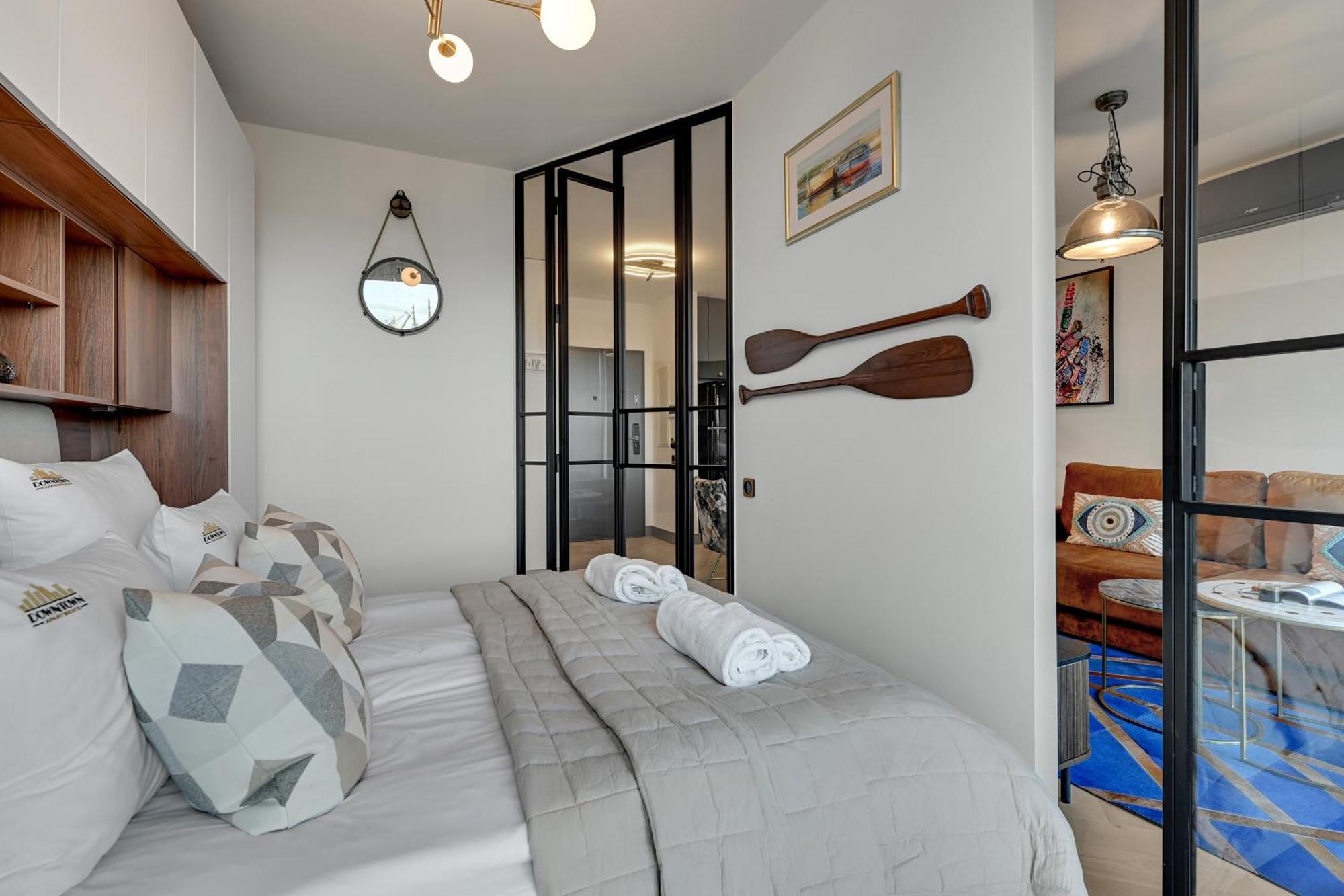 Chlebova - Riverside View Terrace, Free Parking, Gym & Kidsplay By Downtown Apartments Gdansk Exterior foto