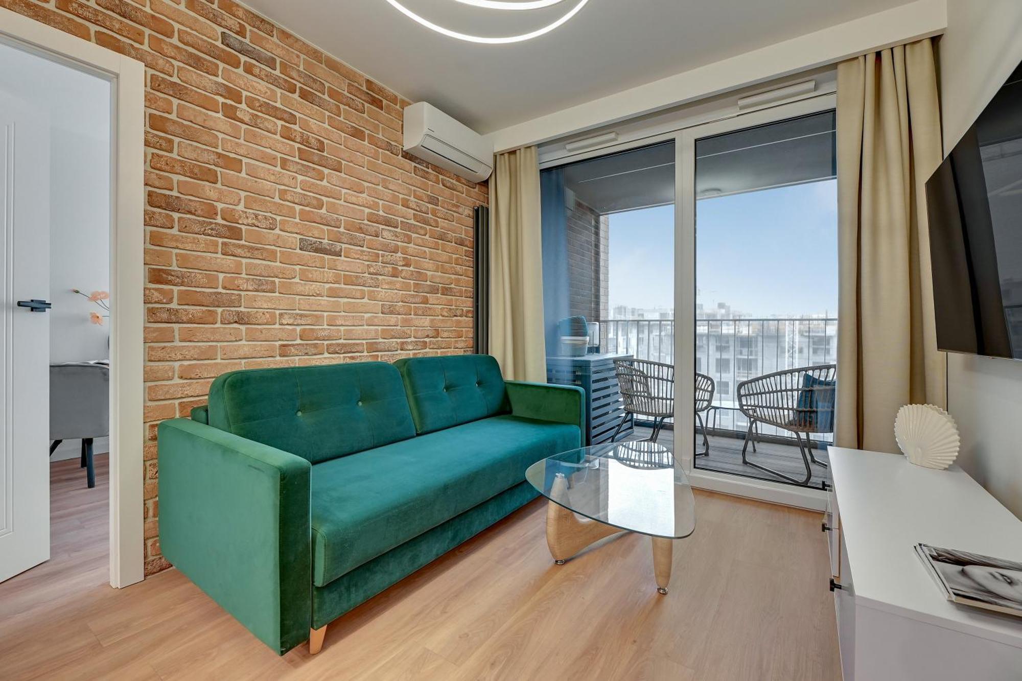 Chlebova - Riverside View Terrace, Free Parking, Gym & Kidsplay By Downtown Apartments Gdansk Exterior foto